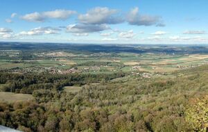 Panorama depuis la table d'orientation de la Dame Blanche.