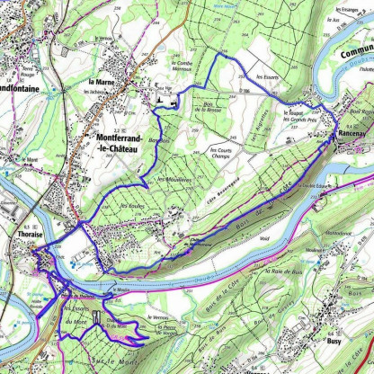 Randonnée à la journée du 27 mai 2026 depuis Rancenay (18 km). - Randonnée de 18 km. depuis Rancenay.